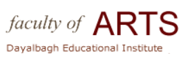 Faculty of Arts - DEI, Agra