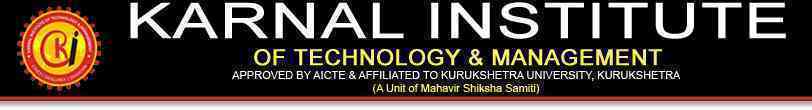 Karnal Institute of Technology and Management, Karnal